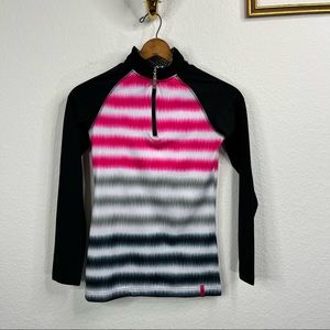 Bula Base Layer Running Striped Tie Dye Pop Over